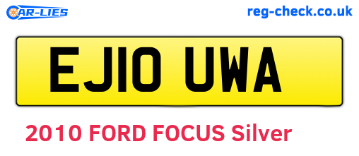 EJ10UWA are the vehicle registration plates.
