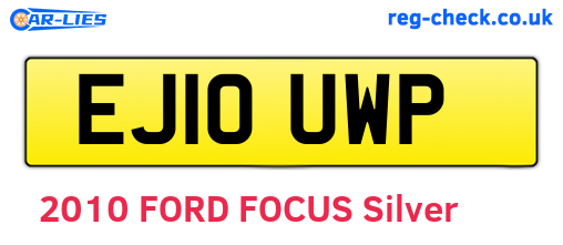 EJ10UWP are the vehicle registration plates.