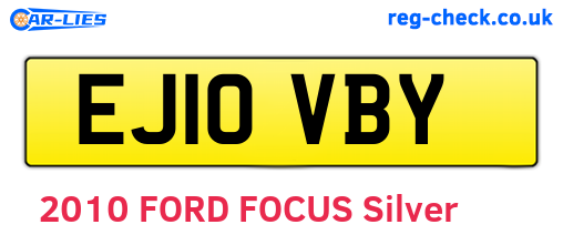 EJ10VBY are the vehicle registration plates.