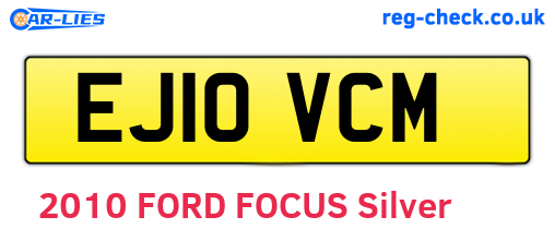 EJ10VCM are the vehicle registration plates.