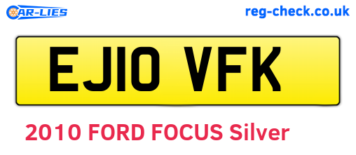 EJ10VFK are the vehicle registration plates.