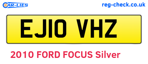 EJ10VHZ are the vehicle registration plates.