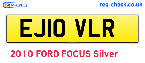 EJ10VLR are the vehicle registration plates.