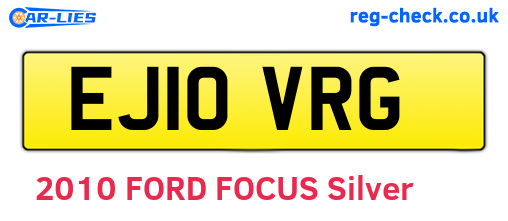 EJ10VRG are the vehicle registration plates.