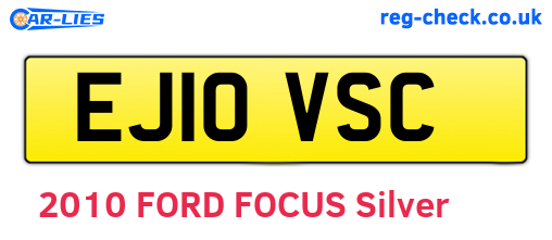 EJ10VSC are the vehicle registration plates.