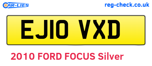 EJ10VXD are the vehicle registration plates.