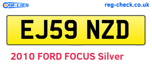 EJ59NZD are the vehicle registration plates.