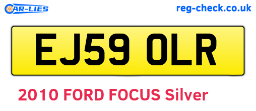 EJ59OLR are the vehicle registration plates.