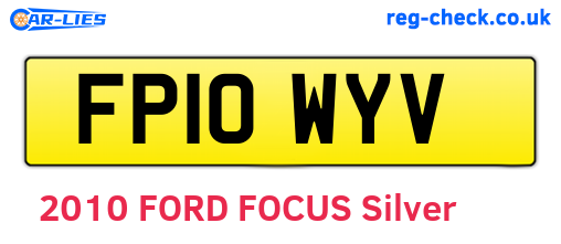 FP10WYV are the vehicle registration plates.