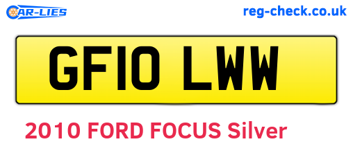 GF10LWW are the vehicle registration plates.