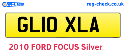 GL10XLA are the vehicle registration plates.