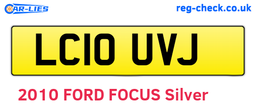 LC10UVJ are the vehicle registration plates.