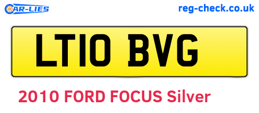 LT10BVG are the vehicle registration plates.