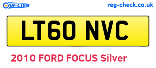 LT60NVC are the vehicle registration plates.