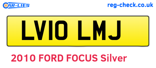 LV10LMJ are the vehicle registration plates.