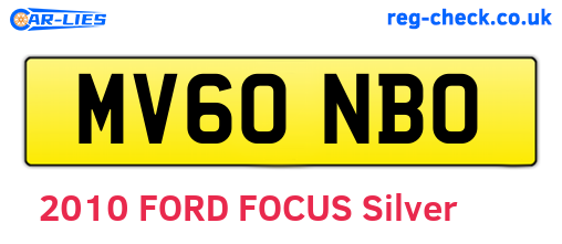 MV60NBO are the vehicle registration plates.