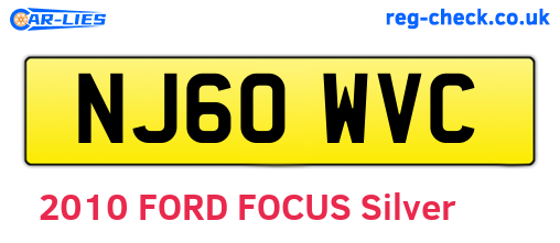 NJ60WVC are the vehicle registration plates.