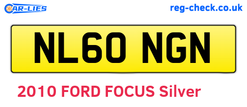 NL60NGN are the vehicle registration plates.