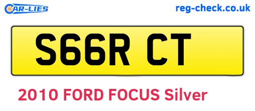 S66RCT are the vehicle registration plates.