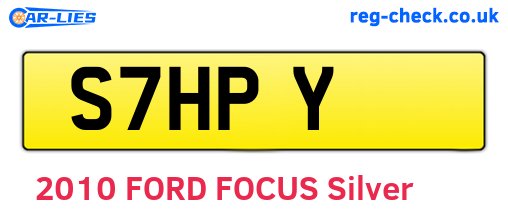 S7HPY are the vehicle registration plates.