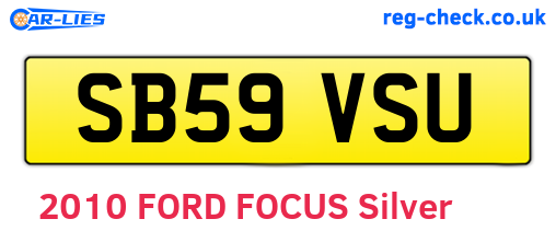 SB59VSU are the vehicle registration plates.