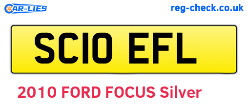 SC10EFL are the vehicle registration plates.
