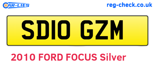 SD10GZM are the vehicle registration plates.