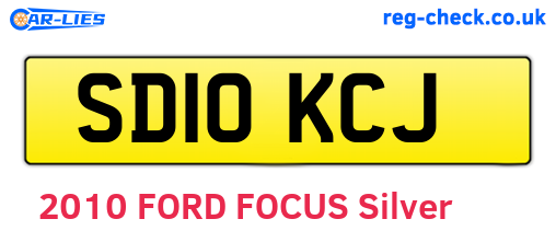 SD10KCJ are the vehicle registration plates.