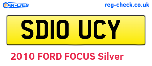 SD10UCY are the vehicle registration plates.