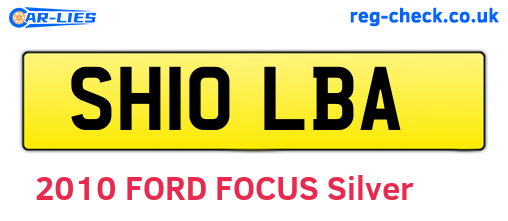 SH10LBA are the vehicle registration plates.
