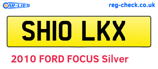 SH10LKX are the vehicle registration plates.