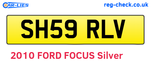 SH59RLV are the vehicle registration plates.