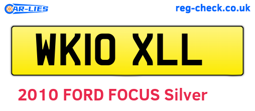 WK10XLL are the vehicle registration plates.