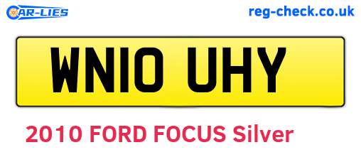 WN10UHY are the vehicle registration plates.