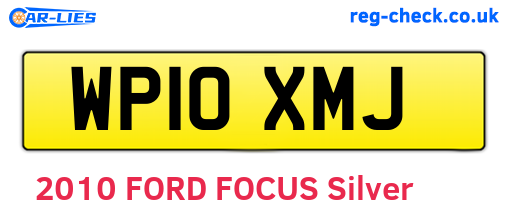 WP10XMJ are the vehicle registration plates.