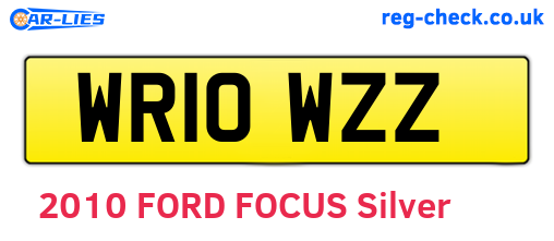 WR10WZZ are the vehicle registration plates.