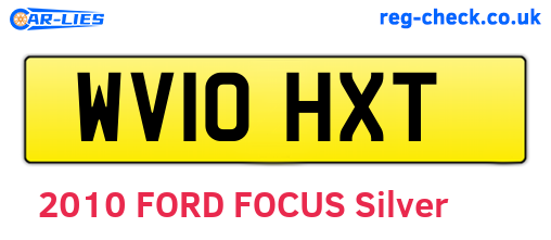 WV10HXT are the vehicle registration plates.