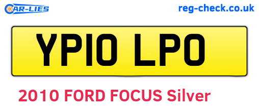 YP10LPO are the vehicle registration plates.