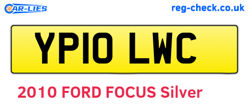YP10LWC are the vehicle registration plates.
