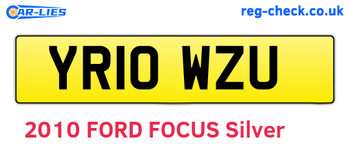 YR10WZU are the vehicle registration plates.