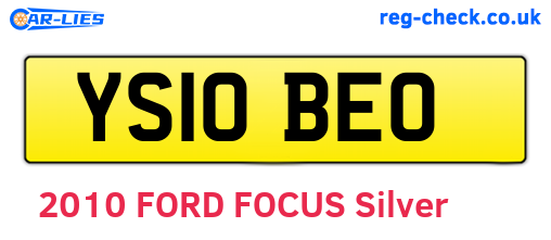 YS10BEO are the vehicle registration plates.