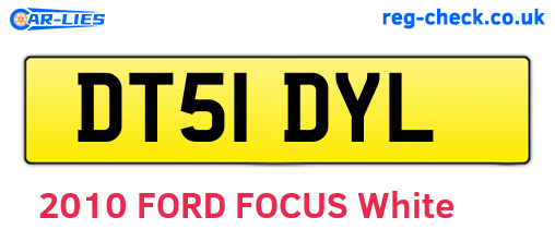 DT51DYL are the vehicle registration plates.