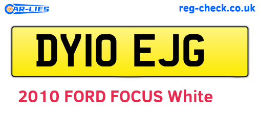 DY10EJG are the vehicle registration plates.