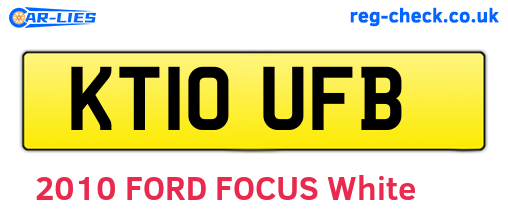 KT10UFB are the vehicle registration plates.