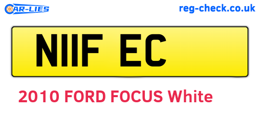 N11FEC are the vehicle registration plates.