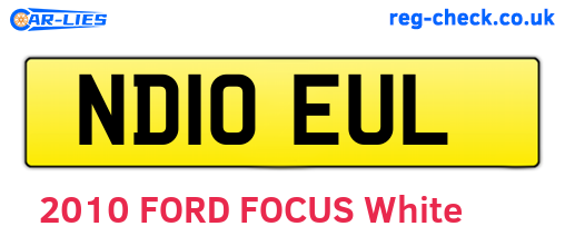 ND10EUL are the vehicle registration plates.
