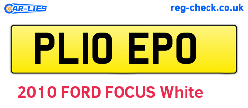 PL10EPO are the vehicle registration plates.