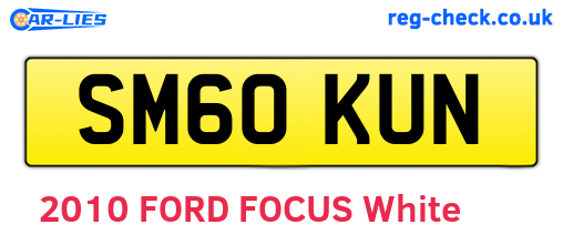 SM60KUN are the vehicle registration plates.