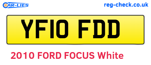 YF10FDD are the vehicle registration plates.
