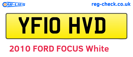YF10HVD are the vehicle registration plates.